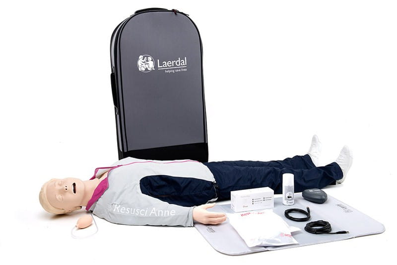 Resusci Anne QCPR AW Head Full Body Rechargeable (waliza na kółkach)