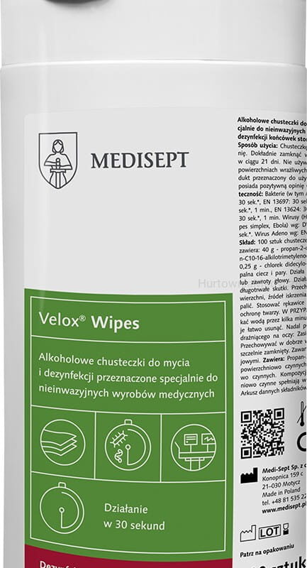 Medisept Velox Wipes - chusteczki do dezynfekcji