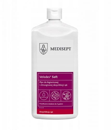 Medisept Velodes Soft 1L -  preparat do dezynfekcji rąk