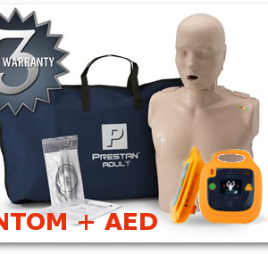 Zestaw Fantom Prestan z LEDami i AED 112p - AED Treningowy z wyświetlaczem