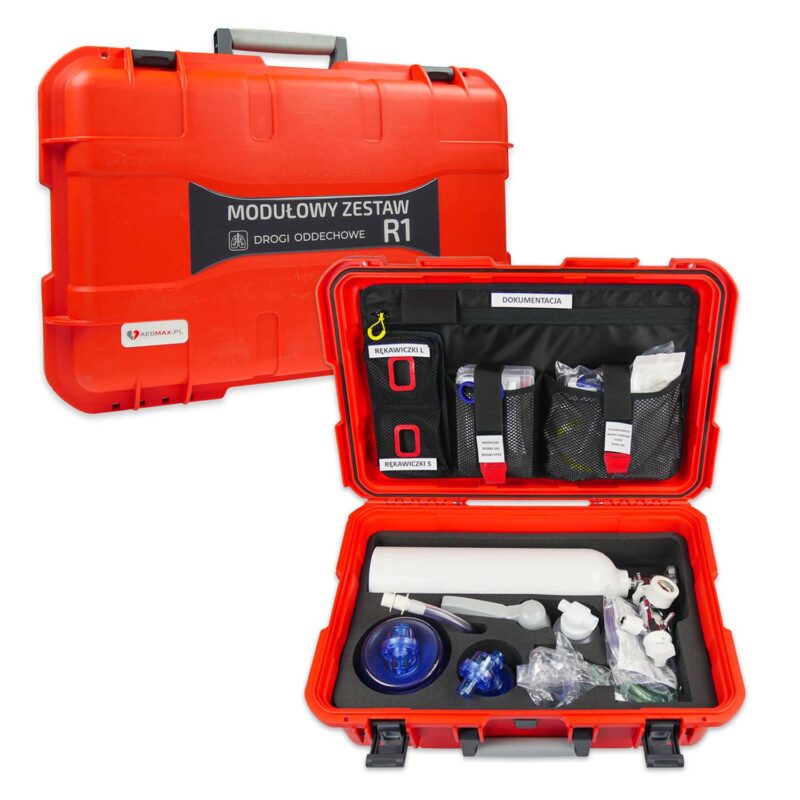 TRAUMA KIT R1 - Zestaw Walizka Tlenowa Light, zestaw do wentylacji pacjenta