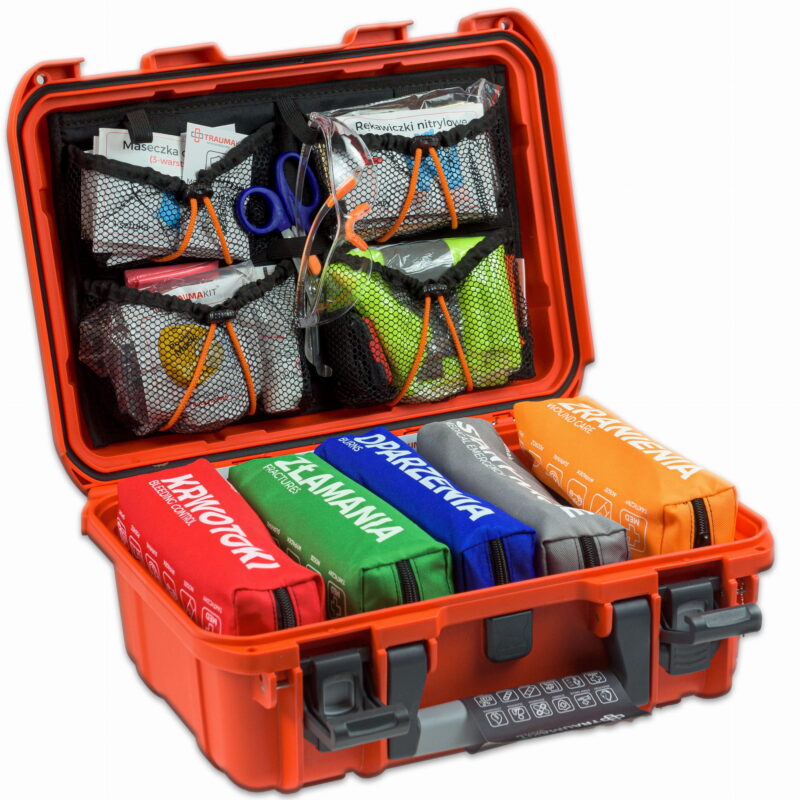 TRAUMA KIT Apteczka Modułowa ROSZAK - Walizka 6 (pomarańczowy)