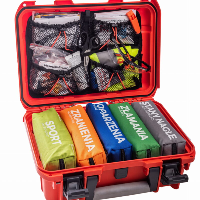 TRAUMA KIT Apteczka Sportowa (UROZAS) Walizka CARRY CASE 6 Fluo