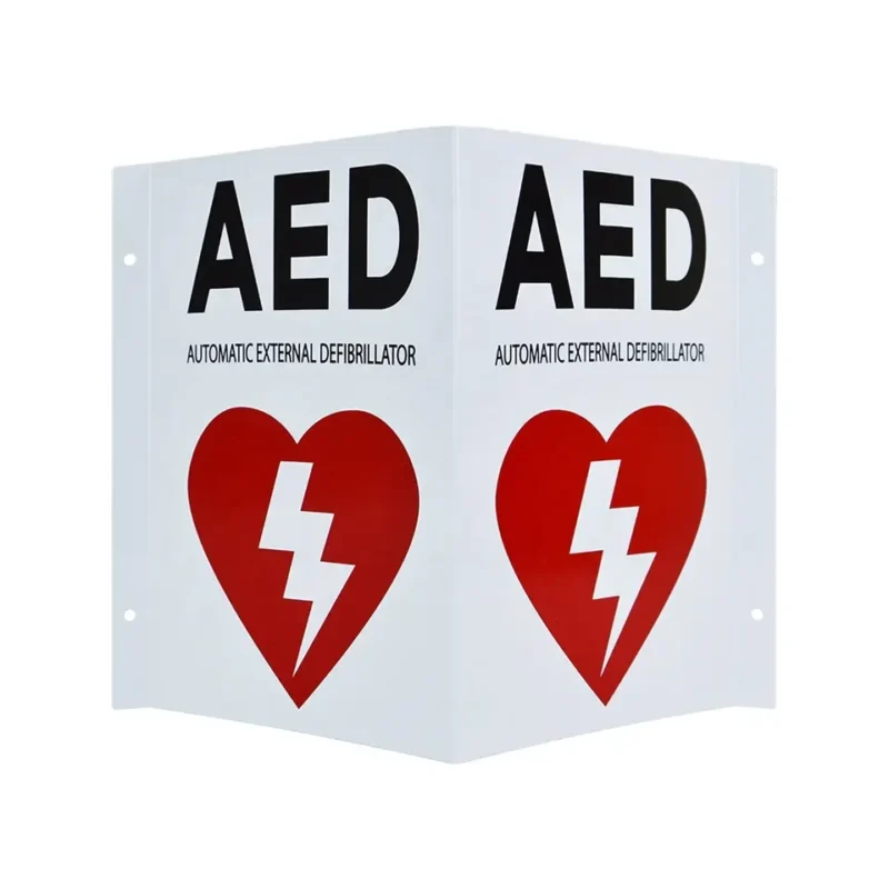 Tablica informacyjna AED, znak AED 3D