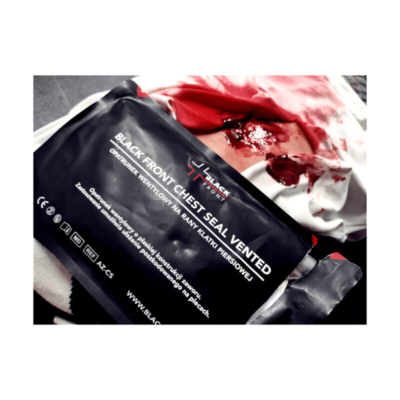 Opatrunek wentylowy BLACK FRONT Chest Seal Vented