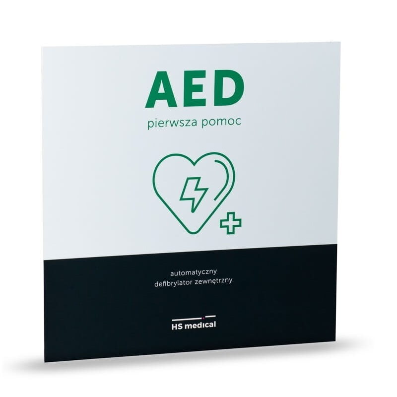 Tablica informacyjna AED DUŻA